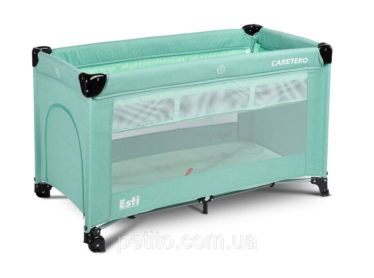 Дитяче ліжко манеж Caretero Esti Mint, фото 1