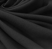 Габардин чорний тканина, фото 3