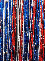 Штори нитки Веселка Дощ 3х3м №1+17+208 з люрексом