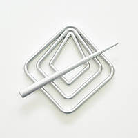 Шпилька для штор ниток Квадрат, матова