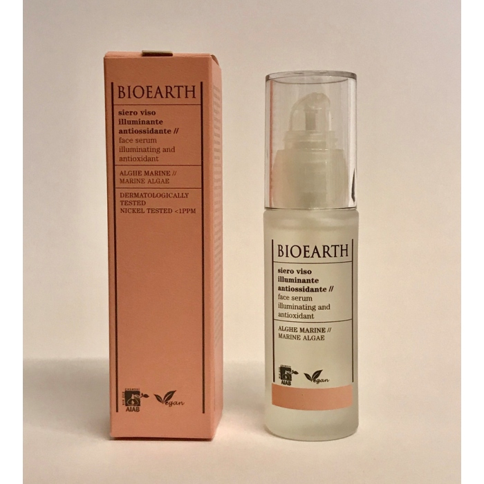 Антиоксидантна освітлююча сироватка для обличчя "Maschere e sieri" Bioearth ,30 мл