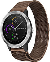 Миланская Петля Garmin Vivoactive 3 Brown (Гармин Вивоактив 3)