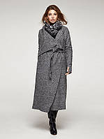 Кардиган женский серый шерстяной с поясом, бренд Solh