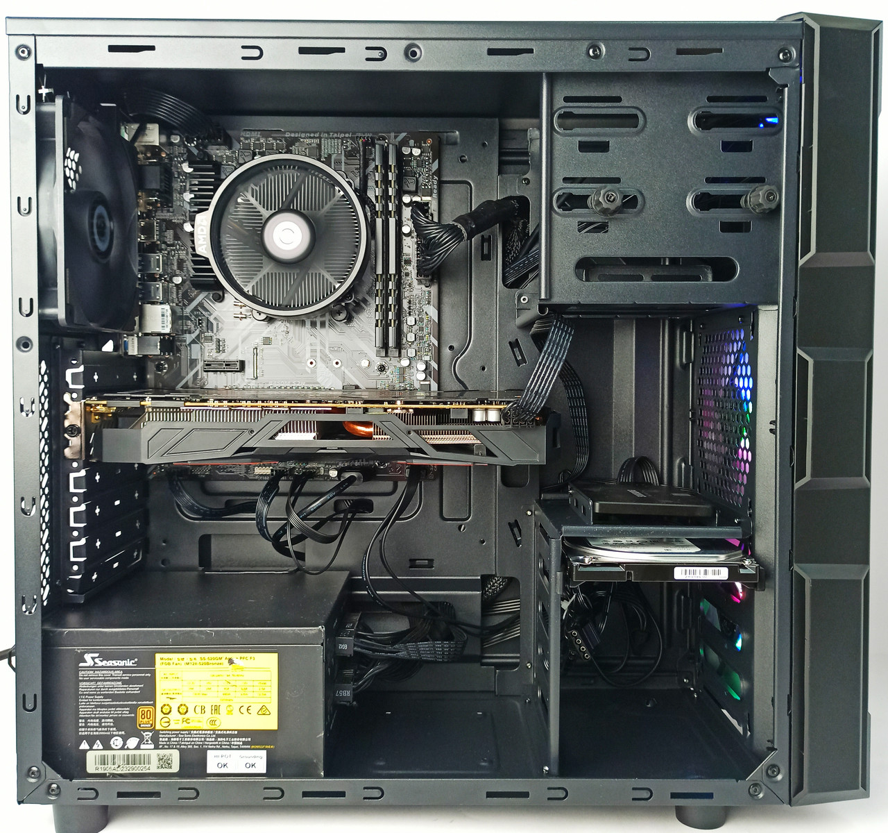 Компьютер БУ Ryzen 5 2600 , GTX 1070 8GB , DDR4 16GB , SSD 240GB , HDD 1TB - фото 1 - id-p1347148403
