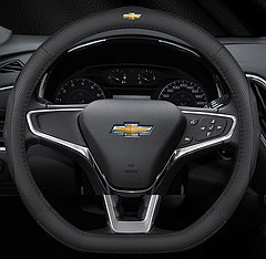 Чохол обплетення D-подібний чорний на кермо для автомобіля Chevrolet