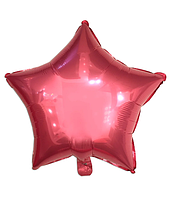 Шарик фольгированный "Звезда розовая" диаметр 45 см (Китай)
