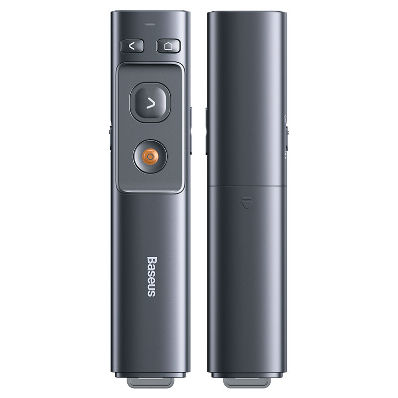 Беспроводная указка-презентер BASEUS Orange Dot Wireless Presenter (Red Laser) |100m, USB/Type-C Receiver| - фото 2 - id-p1347192560