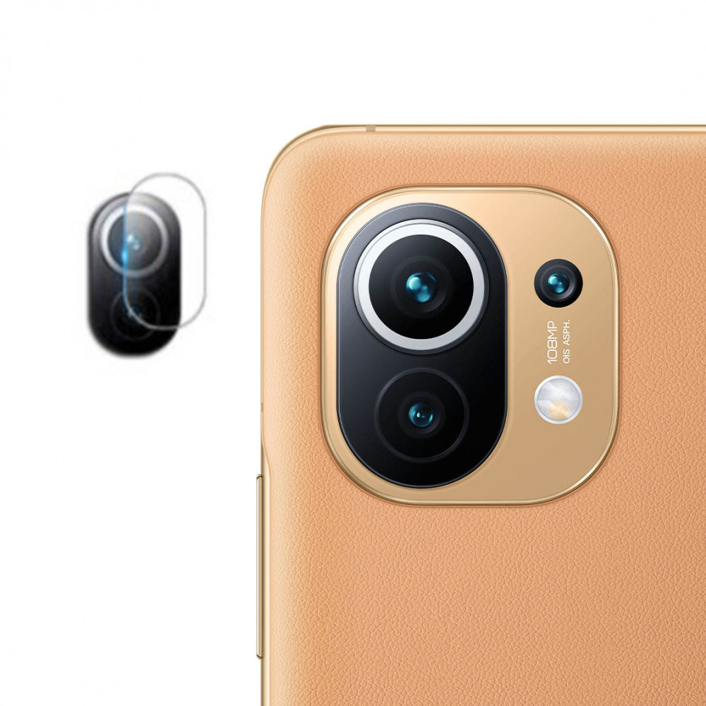 Протиударна гідрогелева плівка Hydrogel Film для Xiaomi Mi 11 на камеру 3шт, Transparent, фото 1