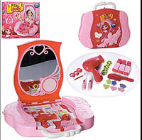 Детский игровой набор Трюмо Limo Toy, на батарейках, в чемодане. Набор салон красоты для девочки от 4 лет