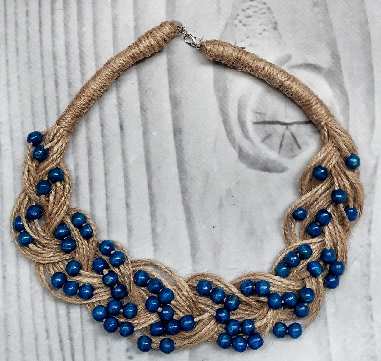 Намисто Колосок синій, фото 1