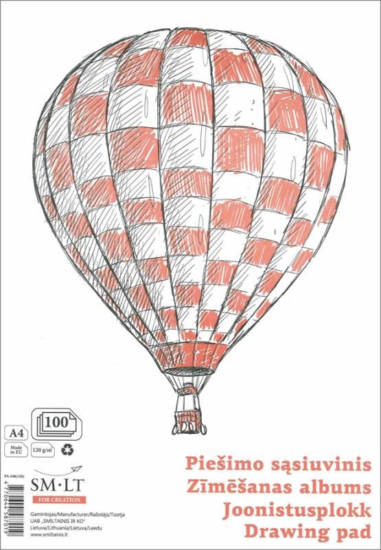 Склейка для малюнка For Creation А4, 120г/м2, 100л, Smiltainis