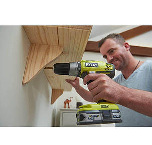 Дриль-шуруповерт акумуляторна Ryobi R18DDP-LL13G ONE+, фото 3