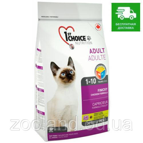 1st Choice Adult Cat Finicky з куркою, 5,44 кг