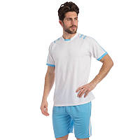 Форма футбольная (футболка, шорты) SP-Sport Chic голубая CO-1608, рост 160-165: Gsport