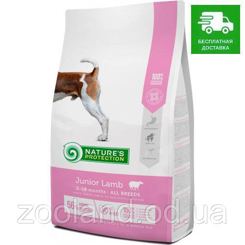 NPB46034 Nature's Protection Junior All breeds Ягненок, 18 кг