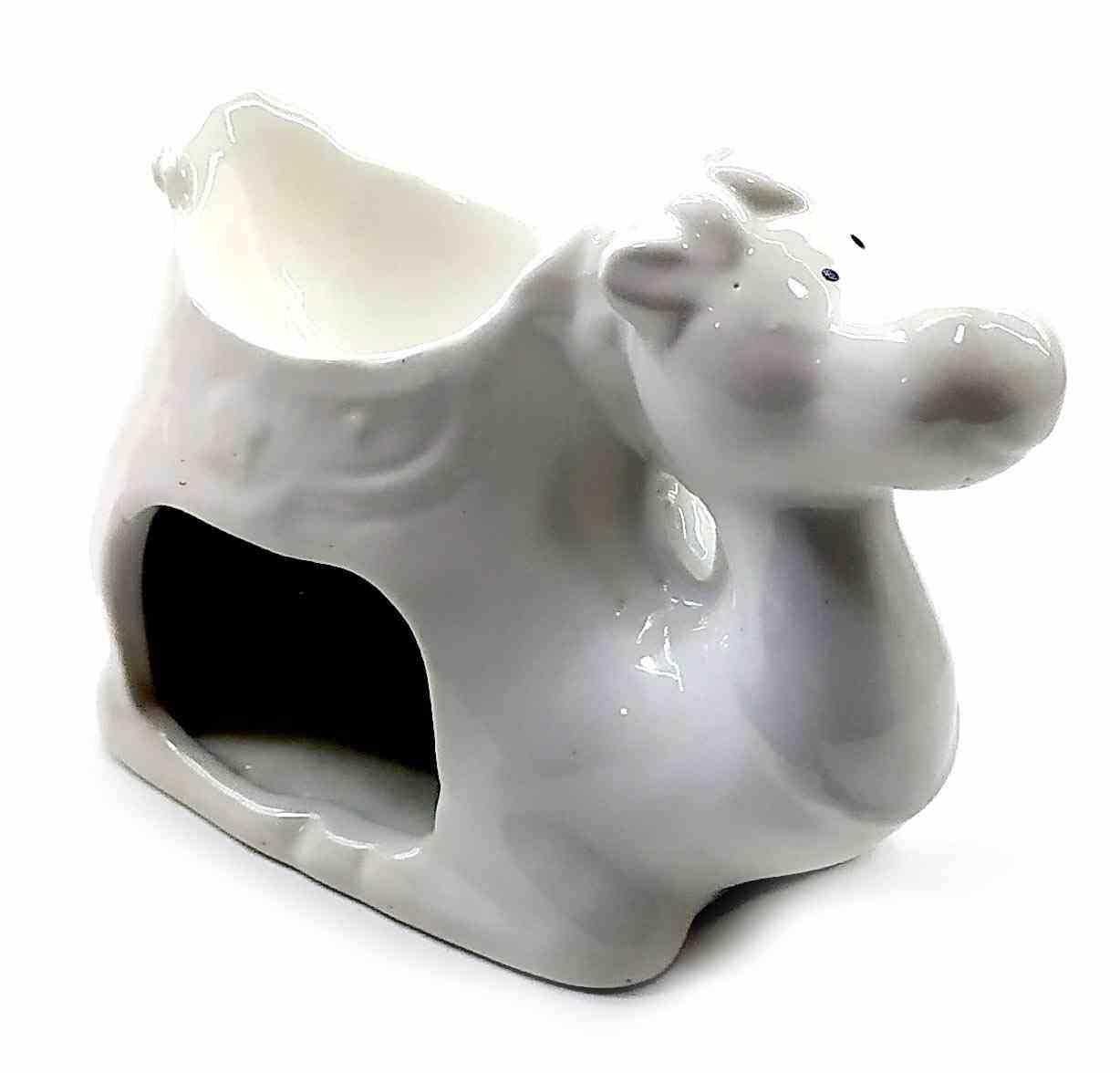 Аромалампа керамічна "Верблюд" білий 9х10х6см (32867B)