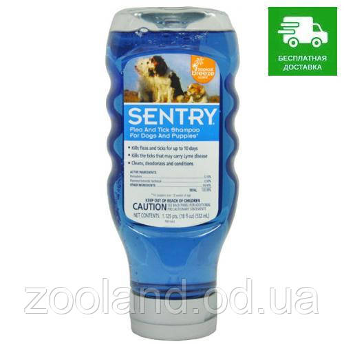 20424 Sentry Dog Tropical Breeze Flea & Tick Shampoo, 3,8 л