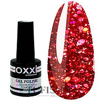 Гель-лак OXXI STAR GEL №001 гранатовый красный с блестками и слюдой 10 мл (000001040)