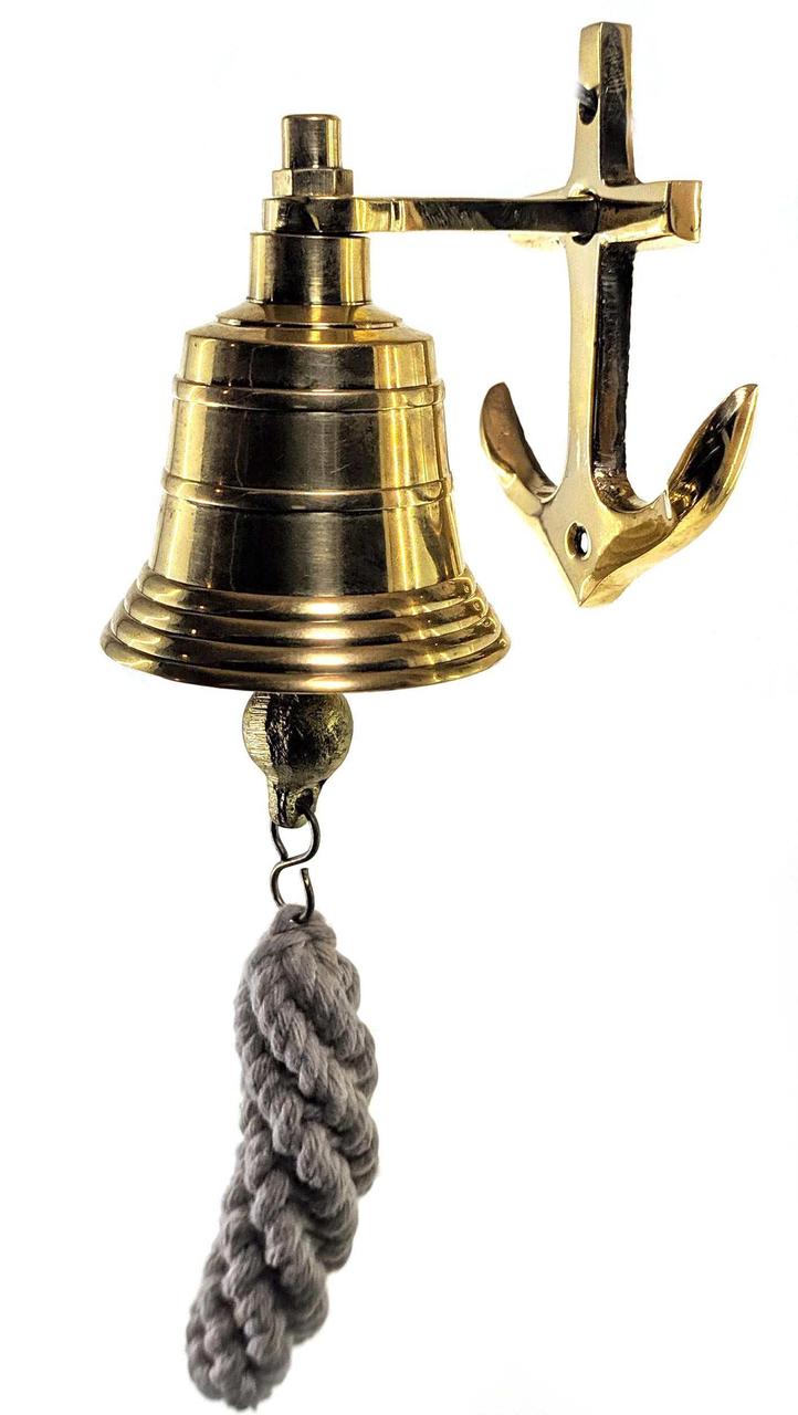 Дзвін ринда з якорем бронза d 5 h-11см 0,15 кг (33920)