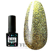 Гель-лак KIRA Nails 24 Karat No005 шампанське з блискітками 6 мл (456005)