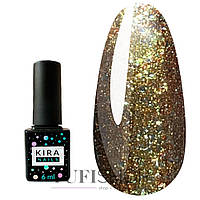 Гель-лак KIRA Nails Shine Bright №006 бронза с крупными блестками 6 мл (465006)