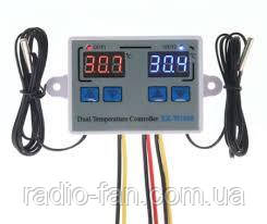 Цифровий контролер температури XK-W1088 подвійний DC24V 120W