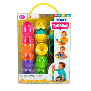 Розвиваюча іграшка пірамідка Яскраві яйця Tomy