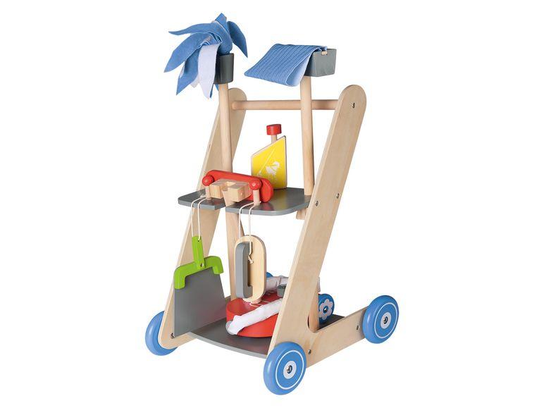 Дерев'яний візок для прибирання PLAYTIVE® JUNIOR 7 елементів Німеччина, фото 1