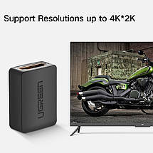 З'єднувач HDMI v2.0 Ugreen 20107 (Чорний), фото 3