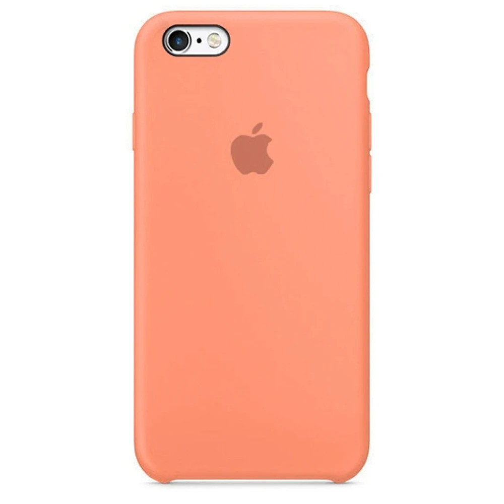 Чохол Silicone case для IPhone 6 Plus/6s Plus Peach жовтогарячий