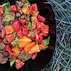 ОСІННІЙ САЛАТ З АРАХІСОВИМ СОУСОМ 🥗