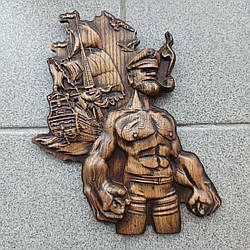 Барельєф "Моряк та корабель"