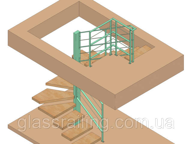  Stalnoe ograjdenie lestnici