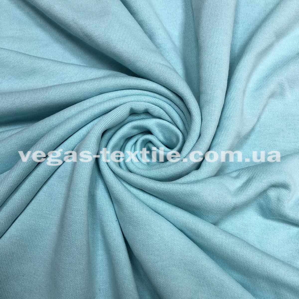 Тканина Тринитка без начосу Світла М'ята (Петля) Туреччина 300 г/м2, фото 1