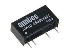 DC DC перетворювач AIMTEC AM1D-0505SH30Z 1W, Vin 4.5~5.5V, Vout 5V, 200mA, Isolation (VDC) 3000, SIP