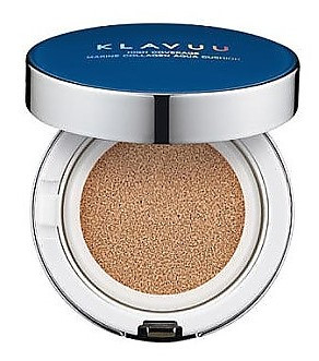 Щільний ВВ-календар Klavuu Blue Pearlsation High Coverage Marine Collagen Aqua Cushion 23 Натуральний беж 12 мл
