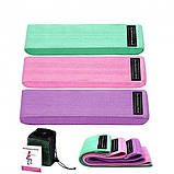 Набір тканинних гумок для фітнесу Hip Resistance Band 3 шт, фото 5