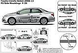 Молдинги на двері для Toyota Corolla 2006-2012, фото 5
