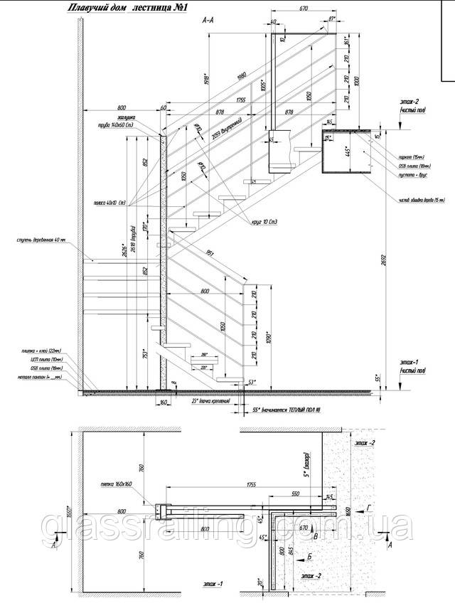  Stalnoe ograjdenie lestnici