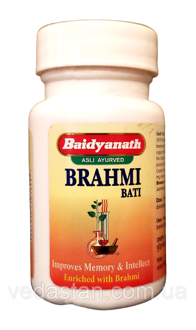 Брами вати, Брахми для омоложения и улучшения процессов в головном мозге, Brami Vati (80tab) - фото 1 - id-p244987198