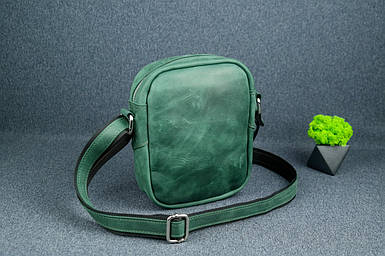 Шкіряна чоловіча сумка Джек, натуральна Вінтажна шкіра колір Зелений