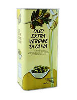 Итальянское оливковое масло холодного отжима, 5л.