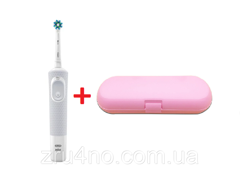 Електрична зубна щітка Oral-B Vitality 100, White Cross Action + футляр