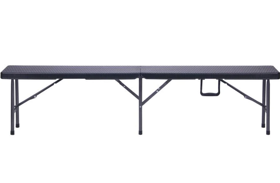 Лавочка складана Джілі RBK-180 180/90*25*43 пластик Rattan Black