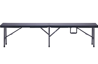 Лавочка складана Джілі RBK-180 180/90*25*43 пластик Rattan Black