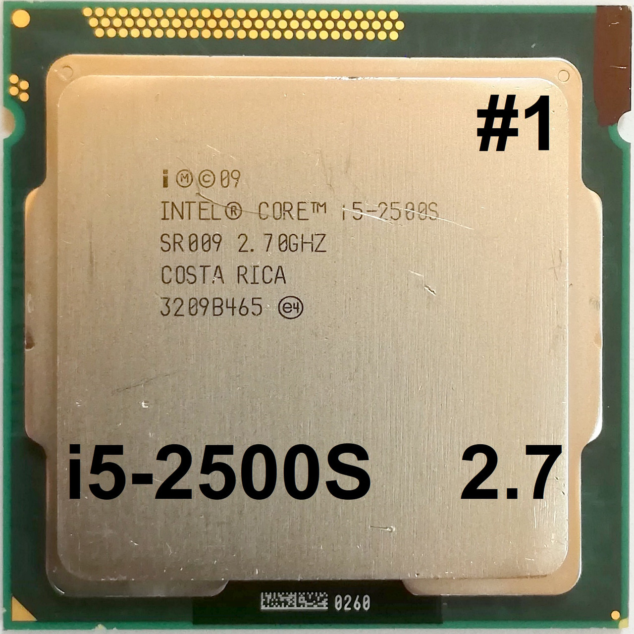 Процесор ЛОТ #1 Intel Core i5-2500S D2 SR009 2.7 GHz 6M Cache Socket 1155 Б/У