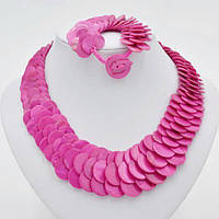 Комплект Чешуя Пурпурово-рожевий Перламутр