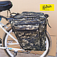 Велосумка-штани на багажник. Велосумка на багажник. Сумка на багажник велосипеда. Колір зелений хакі, фото 2