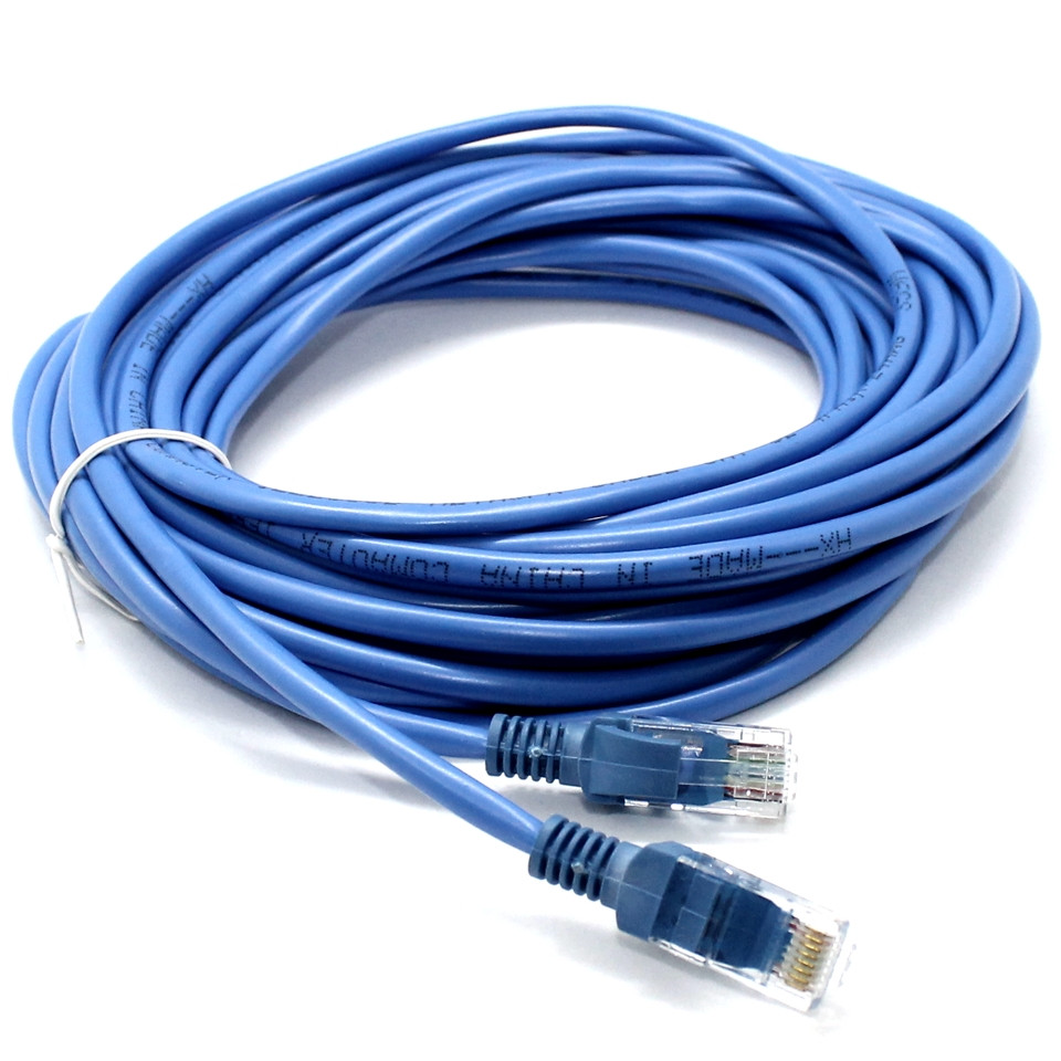 Патч-корд LAN 15 м CAT 5 UTP Мережевий лан кабель кручена пара для інтернету та роутера Ethernet
