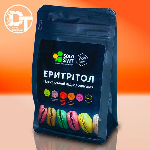 Натуральний Цукрозамінник Эритритол "SoloSvit", 500 р.